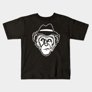 Monkey Head Smoking Kids T-Shirt